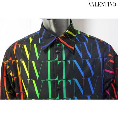 ヴァレンティノ VALENTINO メンズ トップス シャツ 長袖 スナップ ...