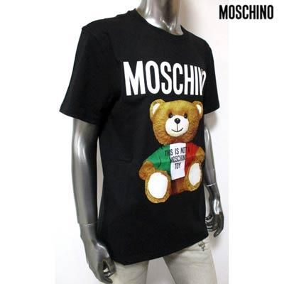 モスキーノ MOSCHINO メンズ トップス Tシャツ 半袖 ロゴ 2color