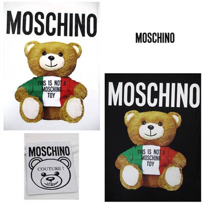 モスキーノ MOSCHINO メンズ トップス Tシャツ 半袖 ロゴ 2color ...