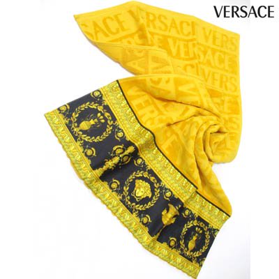 ヴェルサーチ VERSACE メンズ ハンドタオル ロゴ ユニセックス可 総柄