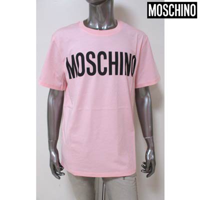 モスキーノ(MOSCHINO)メンズ トップス Tシャツ 半袖 ロゴ フロント