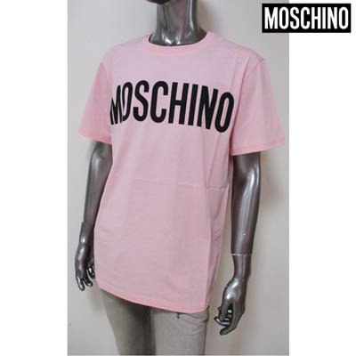 モスキーノ(MOSCHINO)メンズ トップス Tシャツ 半袖 ロゴ フロント 