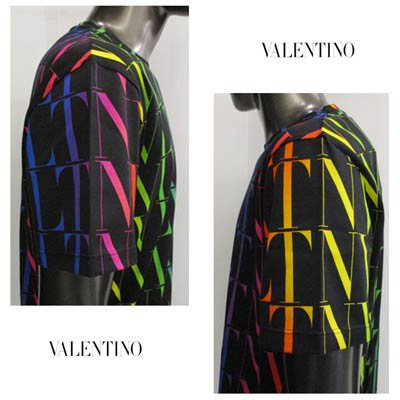 ヴァレンティノ VALENTINO メンズ トップス Tシャツ 半袖 総柄 ...