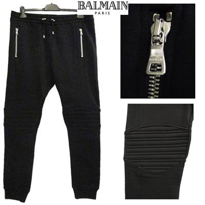 【新品】BALMAIN バルマン バイカー スウェット パンツ ブラック