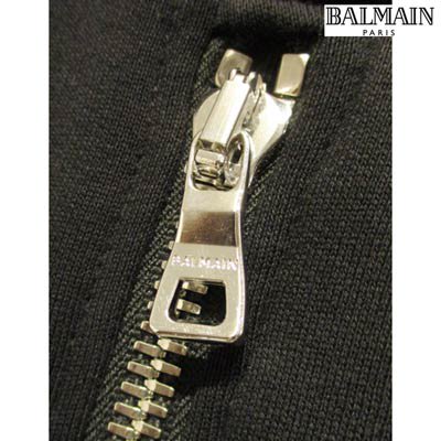 バルマン BALMAIN メンズ パンツ ボトムス スウェットパンツ ジップロゴ刻印・バックポケットエンボス加工Bロゴ付バイカーパンツ  VH1OB030 B012 0PA