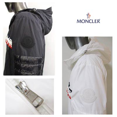 モンクレール MONCLER メンズ アウター ジャケット OLARGUES トリコロール/刺繍ロゴ・アーム/ジップ部分ロゴ付きジャケット  1B50A00 54A91 034/998