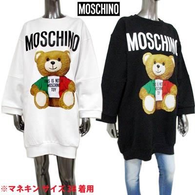 モスキーノ MOSCHINO レディース トップス スウェット ワンピース 袖口 