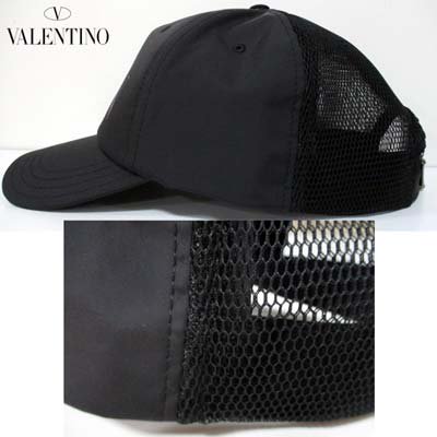 正規品　美品　ヴァレンティノ　VALENTINO レインボーキャップCAP黒