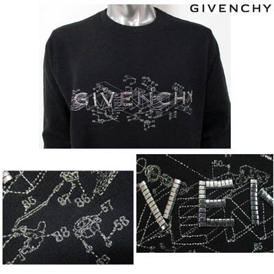 GIVENCHY スウェット トレーナー ビッグロゴ 刺繍ロゴ XS