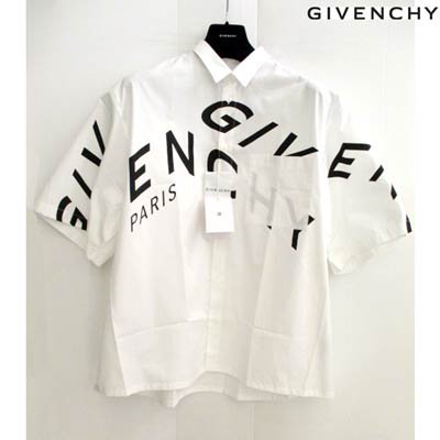 ジバンシー GIVENCHY メンズ トップス シャツ 半袖 ロゴ ランダム