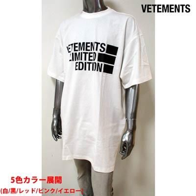 ヴェトモン VETEMENTS メンズ トップス Tシャツ 半袖 ロゴ 5色展開