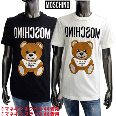 モスキーノ MOSCHINO メンズ トップス Tシャツ 半袖 ロゴ 2color