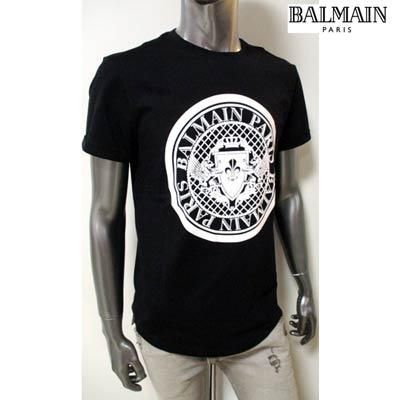 バルマン BALMAIN メンズ トップス Tシャツ 半袖 ロゴ 2color BALMAINメダリオンロゴ・裾ラウンドTシャツ 白/黒 VH1EF010 B030 0FA/0PA バルマン BALMAIN メンズ トップス Tシャツ 半袖 ロゴ 2color BALMAINメダリオンロゴ・裾ラウンドTシャツ 白/黒 VH1EF010 B030 0FA/0PA