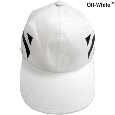 オフホワイト Off White メンズ 帽子 キャップ ロゴ ユニセックス可 サイドスラッシュロゴ付キャップ 白 Omlb008r 0110