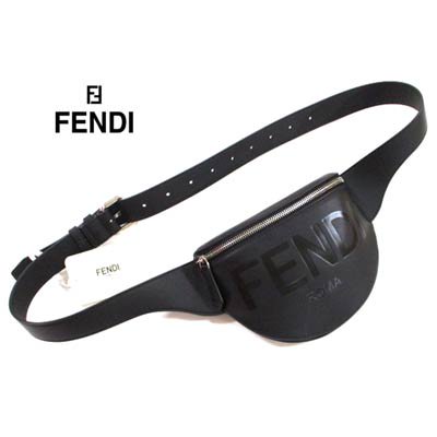 フェンディ FENDI メンズ 鞄 バッグ ボディーバッグ ユニセックス可 ベルト金具部分ロゴ刻印・ボディ型押しFENDIロゴ付きレザーボディーバッグ  7VA525 AFBF F0GXN