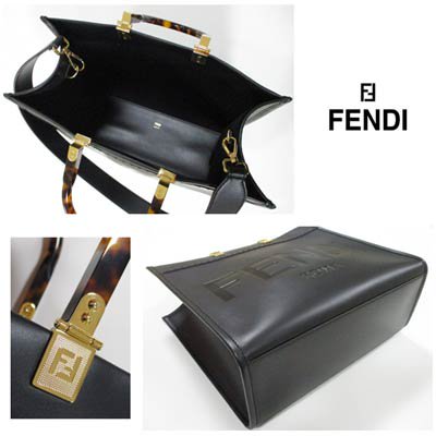 フェンディ FENDI メンズ 鞄 バッグ トートバッグ unisex可 持ち手鼈甲