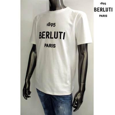 ベルルッティ Berluti 日本限定 ロゴ トップス 半袖Ｔシャツ コットン ホワイト