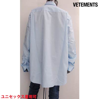 ヴェトモン VETEMENTS メンズ トップス シャツ 長袖 オーバーサイズ