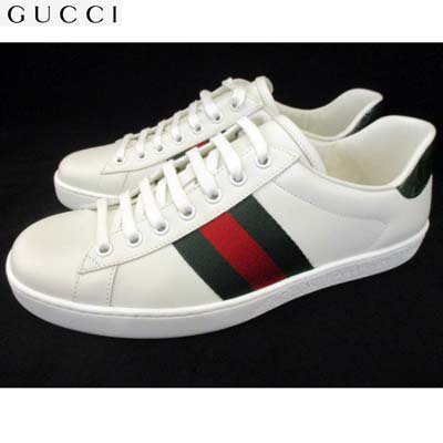 グッチ Gucci メンズ 靴 スニーカー シェリーライン ソール部分エンブレムロゴ かかと部分クロコダイル柄 Gucciロゴ付きローカットスニーカー