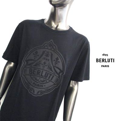 ベルルッティ(BERLUTI) メンズ トップス Tシャツ 半袖 ロゴ フロント 