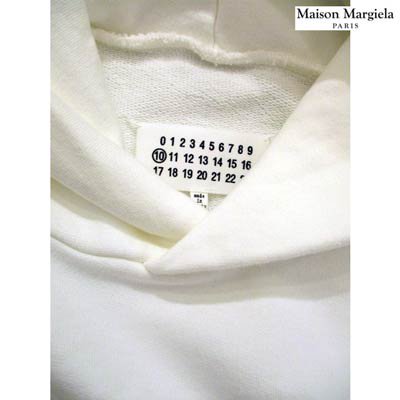 メゾン マルタン マルジェラ(MAISON MARGIELA), メンズ トップス パーカー ロゴ 2color ナンバーロゴ刺繍付パーカー,  S50GU0163 S25503 101