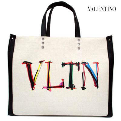 ヴァレンティノ VALENTINO メンズ 鞄 バッグ トートバッグ ロゴ ユニ 