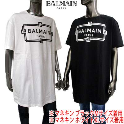 バルマン BALMAIN メンズ トップス Tシャツ 半袖 ロゴ 2color BALMAIN 