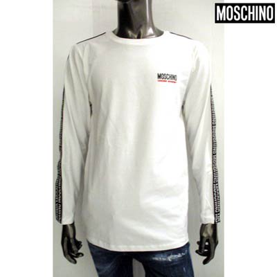 モスキーノ MOSCHINO メンズ トップス ロンT 長袖 ロゴ 2color