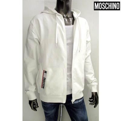 <br>MOSCHINO モスキーノ/ロゴパーカー BLK/WHT/KK7221150/I/36 /メンズインナー/Bランク/09