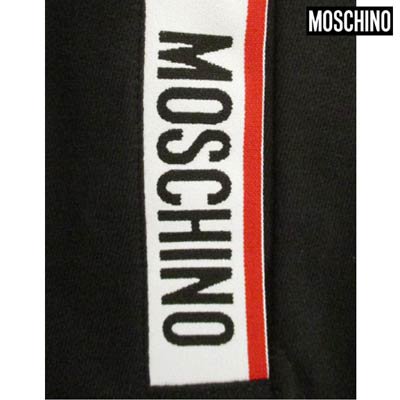 モスキーノ MOSCHINO メンズ トップス パーカー フーディー ロゴ 2color ポケット部分MOSCHINOロゴライン付ジップパーカー  ホワイト A1705 8120 1/555