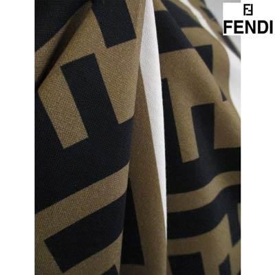 フェンディ FENDI メンズ トップス Tシャツ 半袖 ロゴ 総柄FFズッカ柄 ...