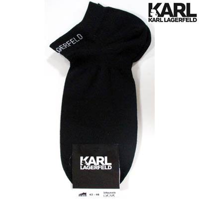 カールラガーフェルド KARL LAGERFELD メンズ 小物 靴下 ソックス ロゴ KARL LAGERFELDランゲージロゴ付きアンクレット ソックス 805505 511102 990