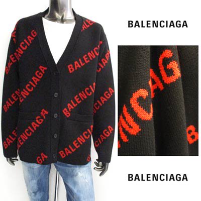 バレンシアガ BALENCIAGA メンズ トップス カーディガン ニット ロゴ