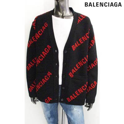 バレンシアガ BALENCIAGA メンズ トップス カーディガン ニット ロゴ