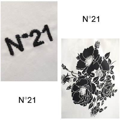 ヌメロヴェントゥーノ N°21 メンズ トップス シャツ 長袖 ロゴ 総柄花 