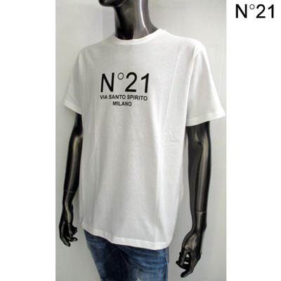 ヌメロヴェントゥーノ N°21 メンズ トップス Tシャツ 半袖 ロゴ 2color