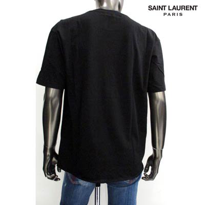 サンローランパリ　18ss　ロゴTシャツ　メンズ　ＸS　ブラック柄デザインロゴ