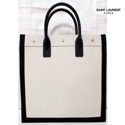 サンローランパリ SAINT LAURENT PARIS メンズ 鞄 バッグ ロゴ ユニセックス可 RIVE GAUCEロゴプリント付きトートバッグ  632539 9J52E 9273