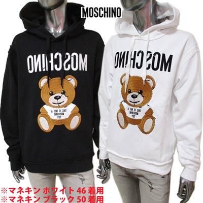 MOSCHINOモスキーノキッズダウン90黒ファーくまちゃんカラー黒