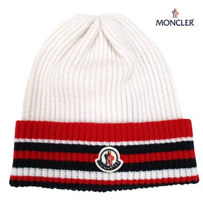 モンクレール MONCLER メンズ 小物 帽子 ニット帽 unisex可 ワッペン