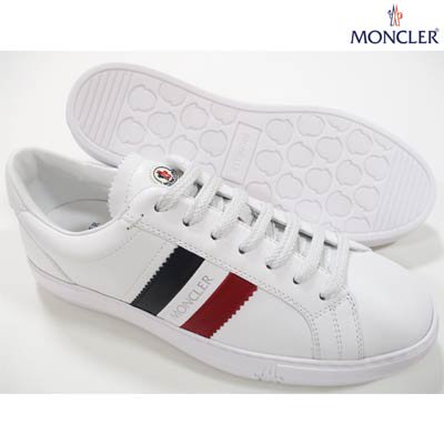 モンクレール MONCLER メンズ 靴 スニーカー トリコロールライン・MONCLERロゴ付きローカットスニーカー ホワイト 4M71446  01A9A 002