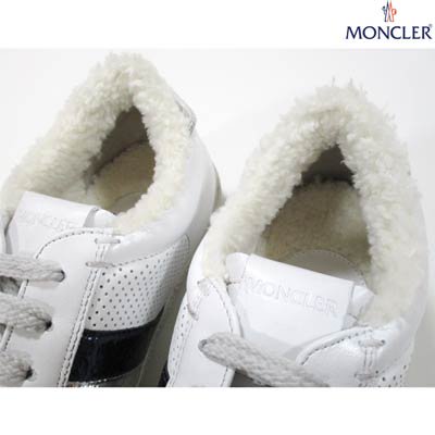 モンクレール MONCLER レディース 靴 ダーティー加工・MONCLERトリコロールライン・インソールボアデザインスニーカー 4M71340  02SH 032