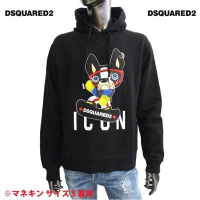 DSQUARED2 パッチ付きパーカー XLサイズ 前V