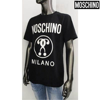 MOSCHINO チップスアンドシック　ロゴプリント ブラック Tシャツ Moschino ロゴ Tシャツ | ブラック | FARFETCH JP