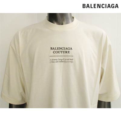 バレンシアガ BALENCIAGA メンズ トップス Tシャツ 前面/後面ロゴ 