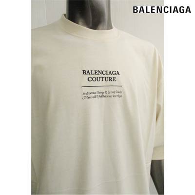 バレンシアガ BALENCIAGA メンズ トップス Tシャツ 前面/後面ロゴ