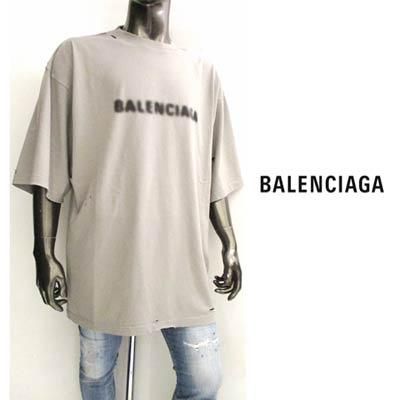 バレンシアガ BALENCIAGA メンズ Tシャツ 半袖 トップス クラッシュ 