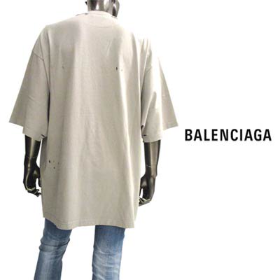 バレンシアガ BALENCIAGA メンズ Tシャツ 半袖 トップス クラッシュ 