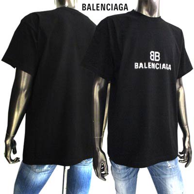 バレンシアガ BALENCIAGA メンズ Tシャツ 半袖 ロゴ BB/BALENCIAGA 