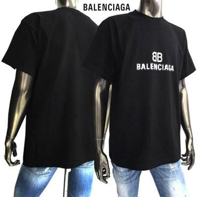 バレンシアガ BALENCIAGA モザイク ユニセックス Tシャツ 黒全てcmです